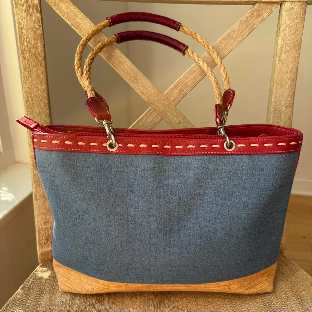 Rare Vintage Isabella Fiore “Let’s Cruise” Beaded Tote Bag – 1990s - Picture 2 of 11